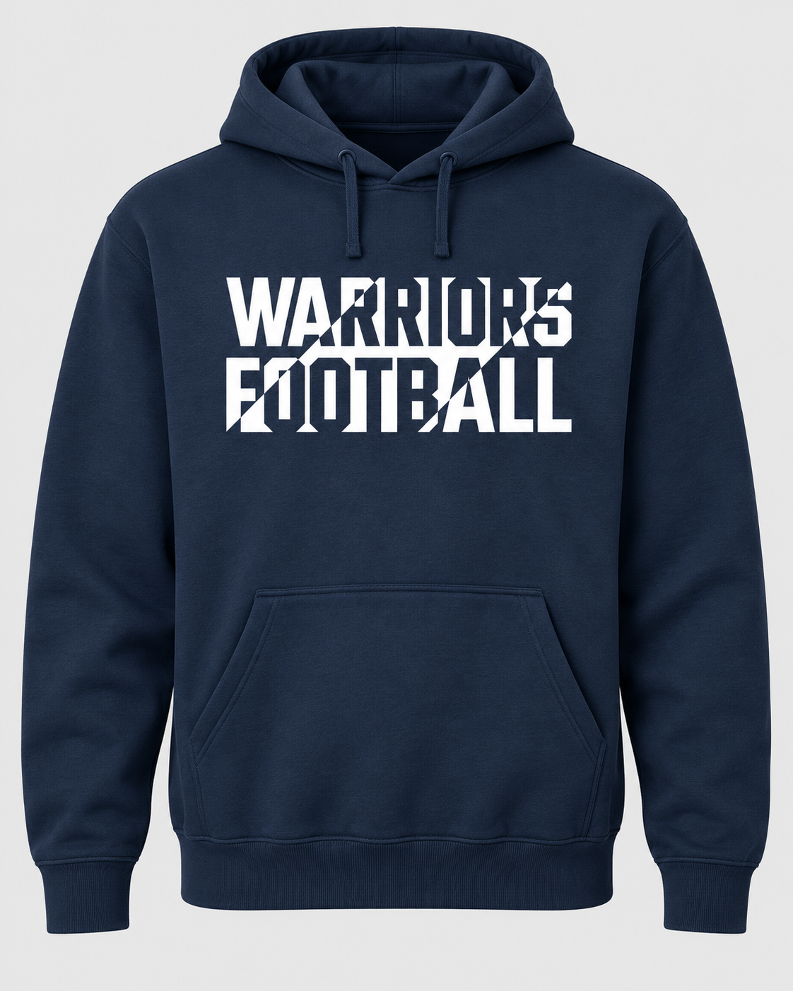 Warriors Football Hoodie - Navy