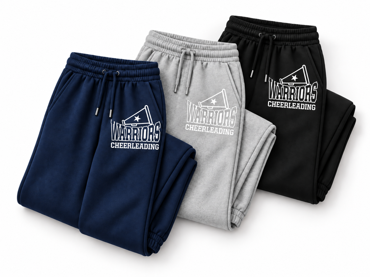 Warriors Cheerleading Sweatpants - Navy, Grey, Black