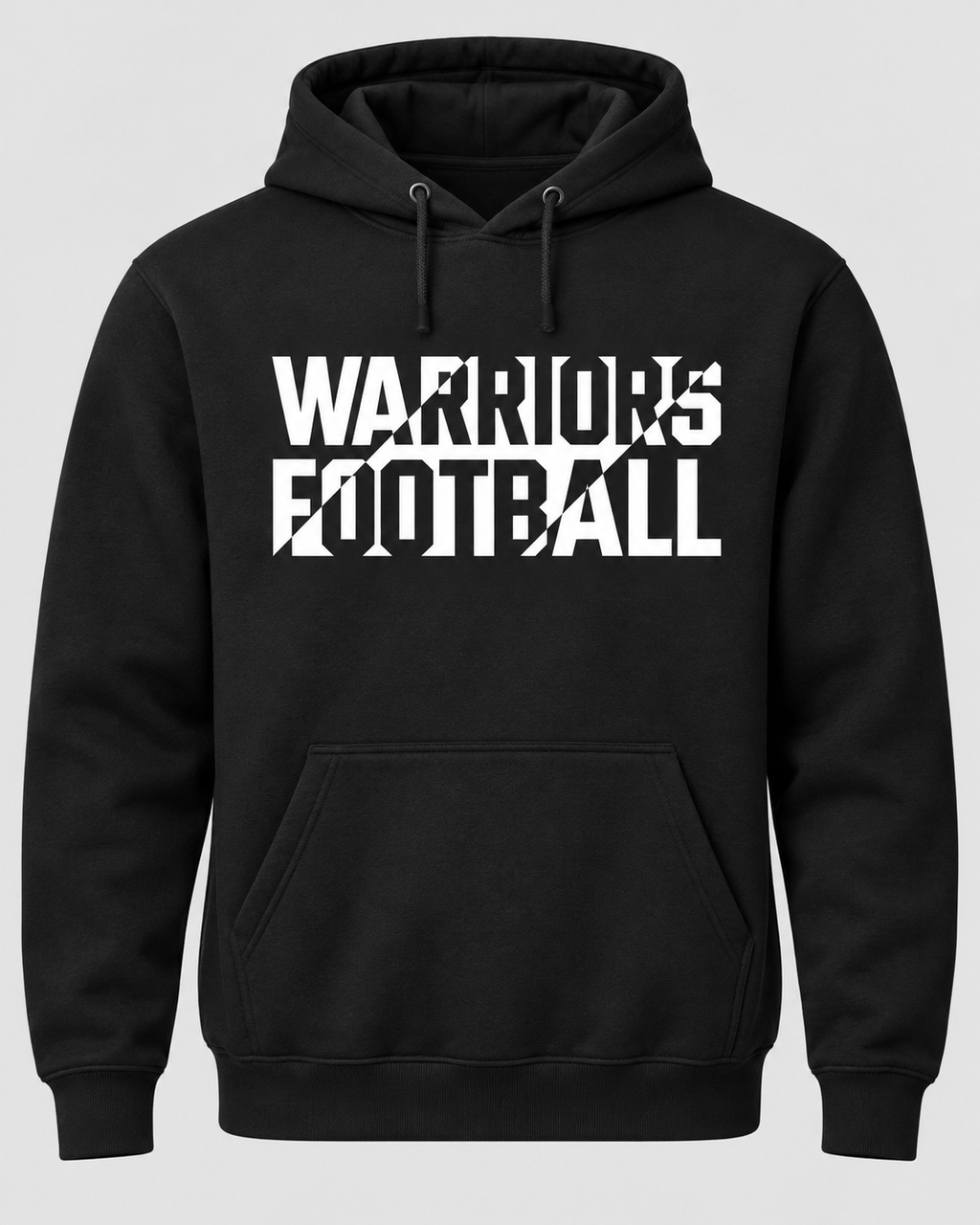 Warriors Football Hoodie - Black