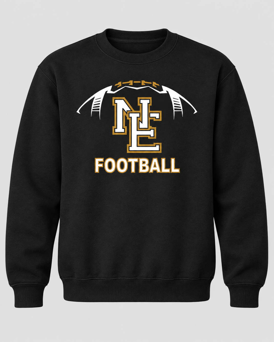 Warriors Football Crewneck - Black