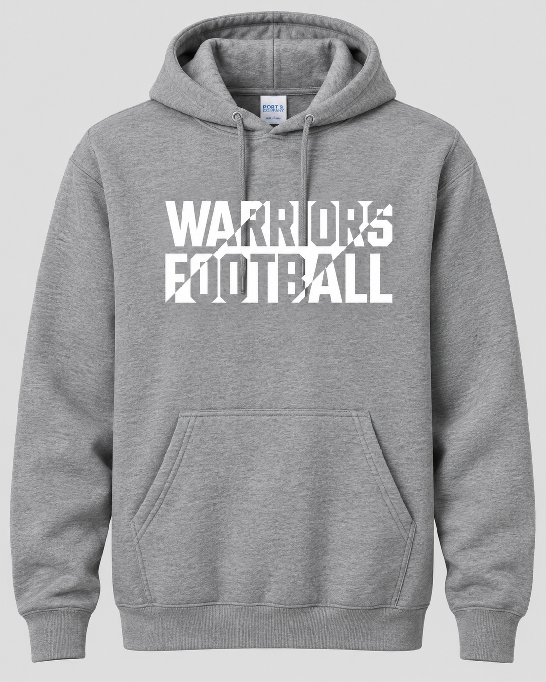 Warriors Football Hoodie - Grey
