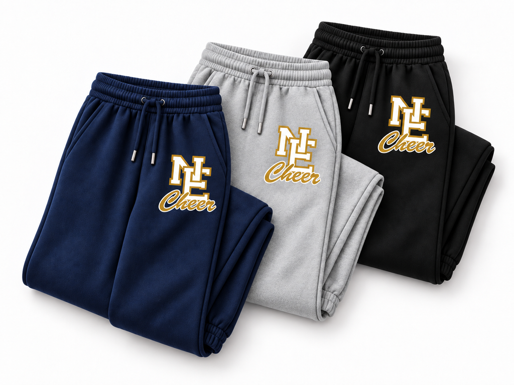 NE Cheer Sweatpants - Navy, Grey, Black