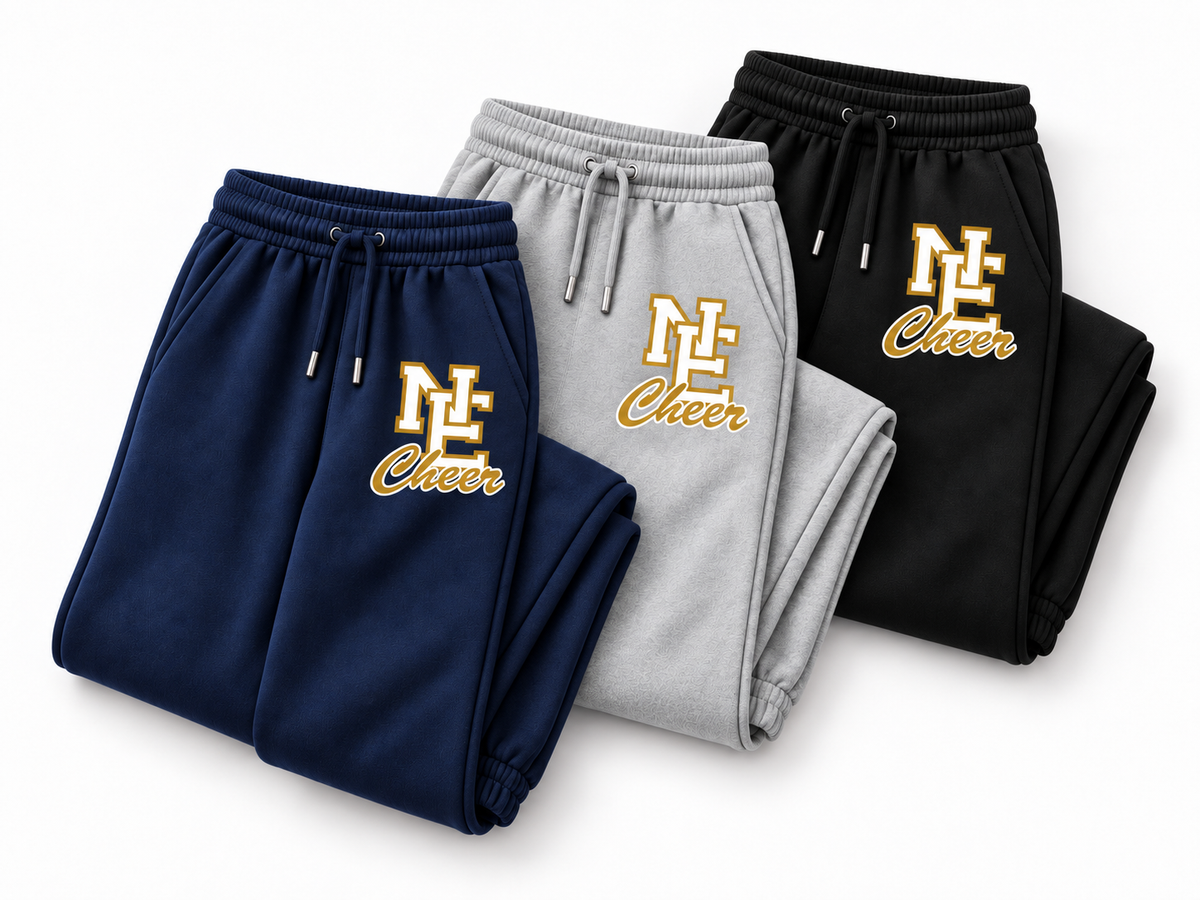 NE Cheer Sweatpants - Navy, Grey, Black