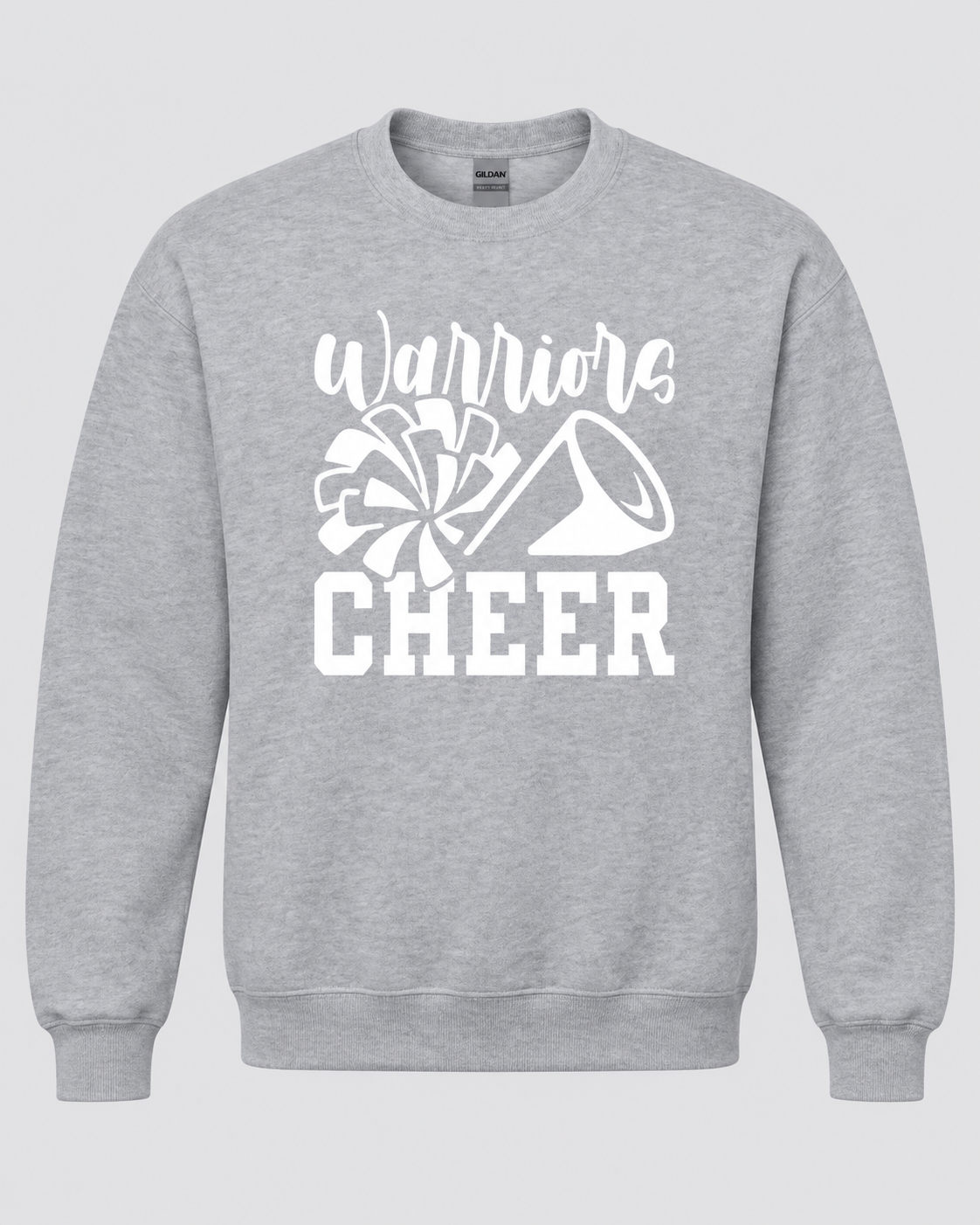 Warriors Cheer Crewneck - Grey