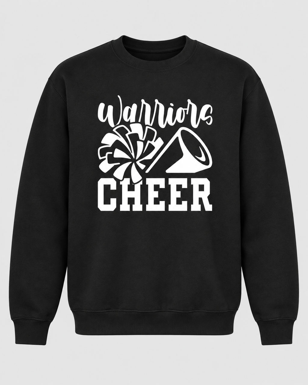 Warriors Cheer Crewneck - Black