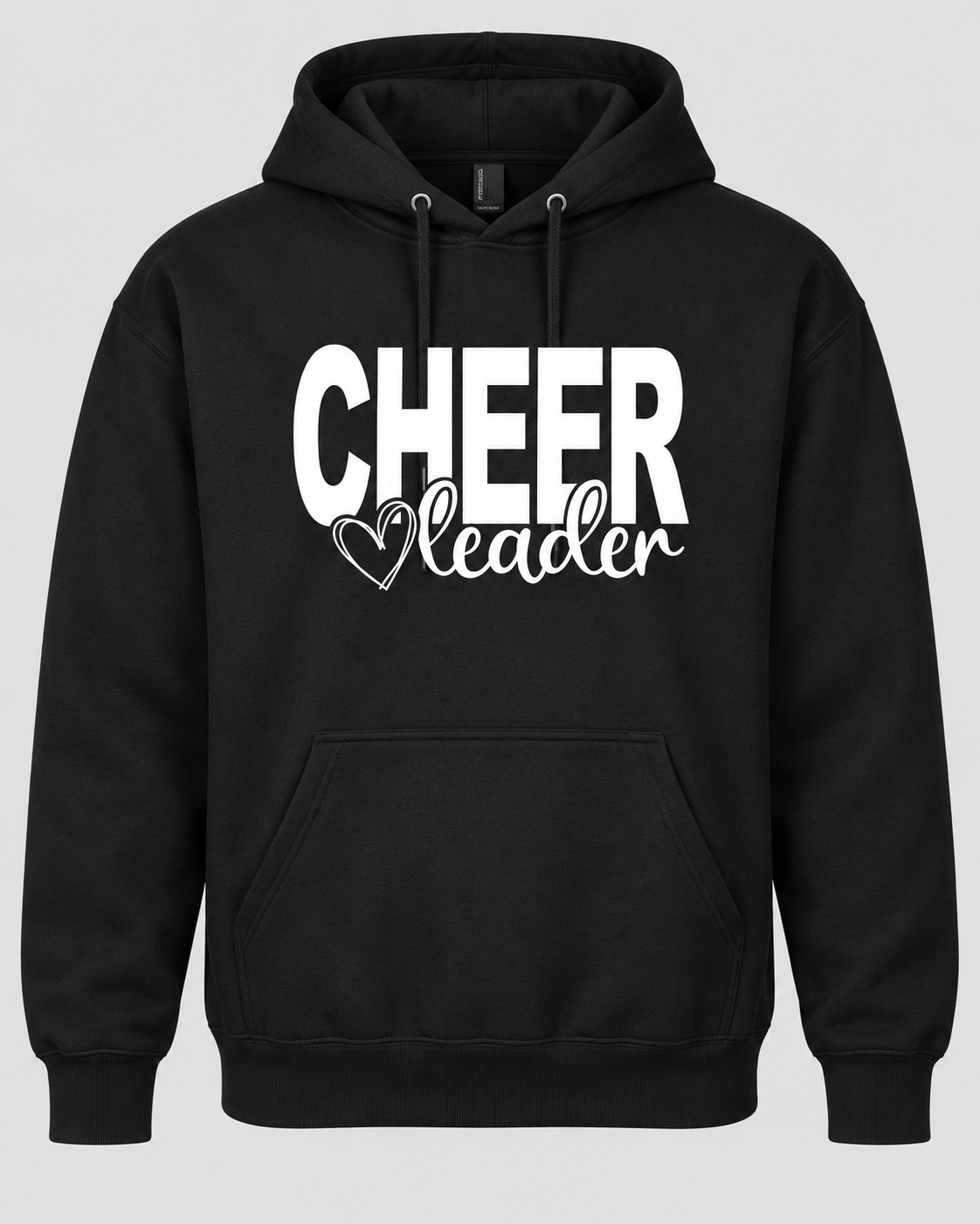 Cheerleader Heart Hoodie - Black