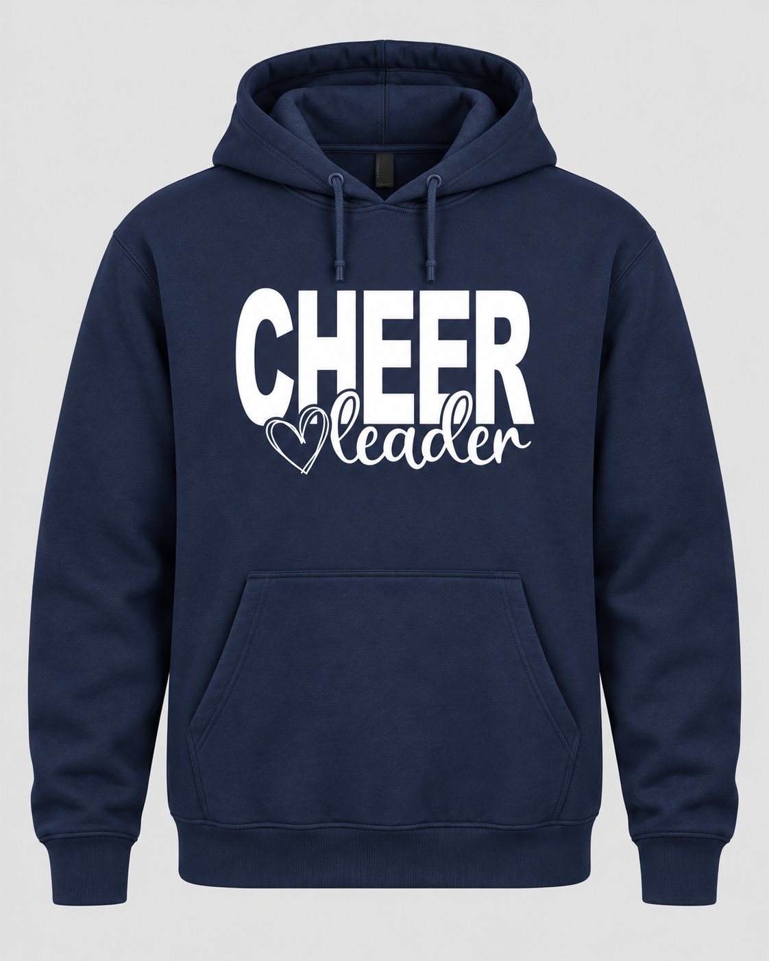 Cheerleader Heart Hoodie - Navy