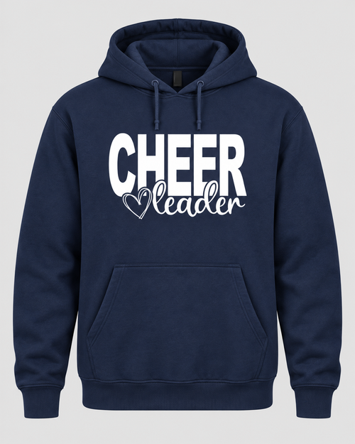 Cheerleader Heart Hoodie - Navy
