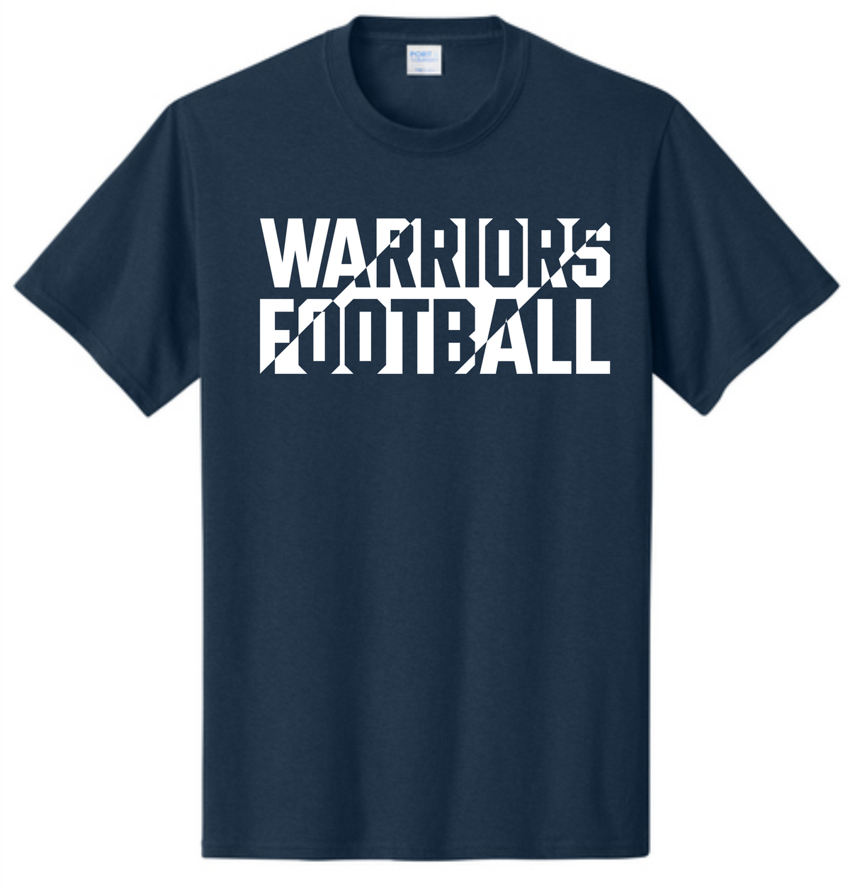 Warriors Football T-Shirt - Navy