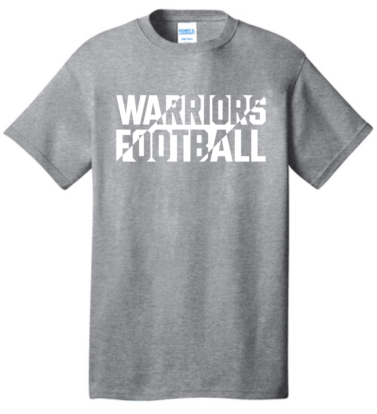 Warriors Football T-Shirt - Grey