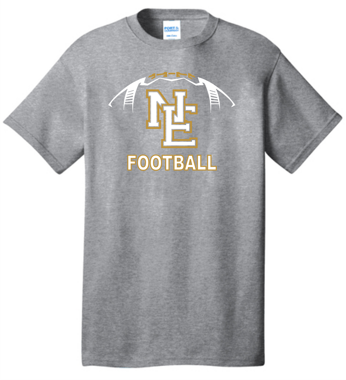 NE Football T-Shirt - Navy